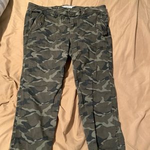 Army print jeans